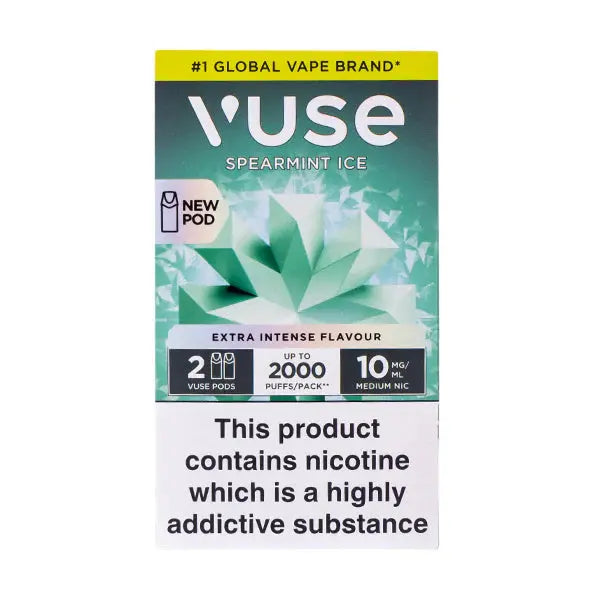 VPro NS Spearmint Ice Vuse Pro Pod Nic Salt Refills ByronVapes