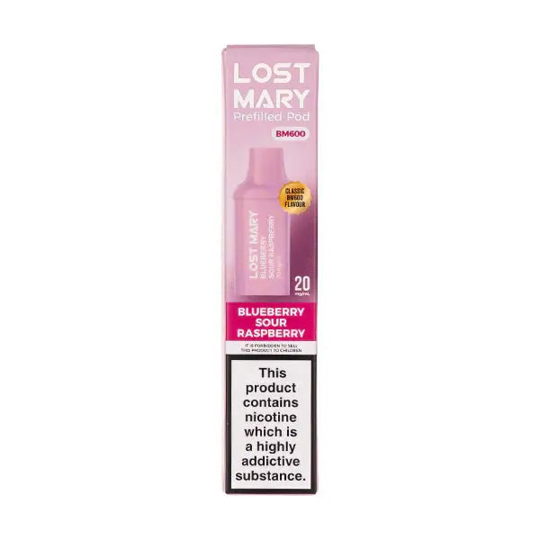 Blueberry Sour Raspberry BM600 Prefilled Pods by Lost Mary ByronVapes