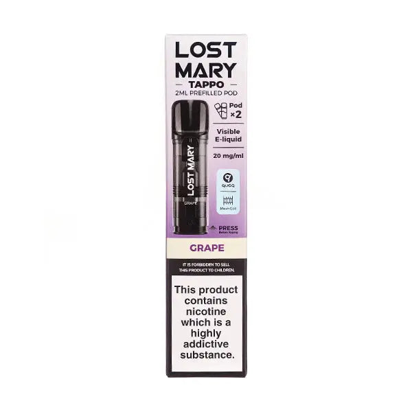 Grape Tappo Prefilled Pods by Lost Mary ByronVapes