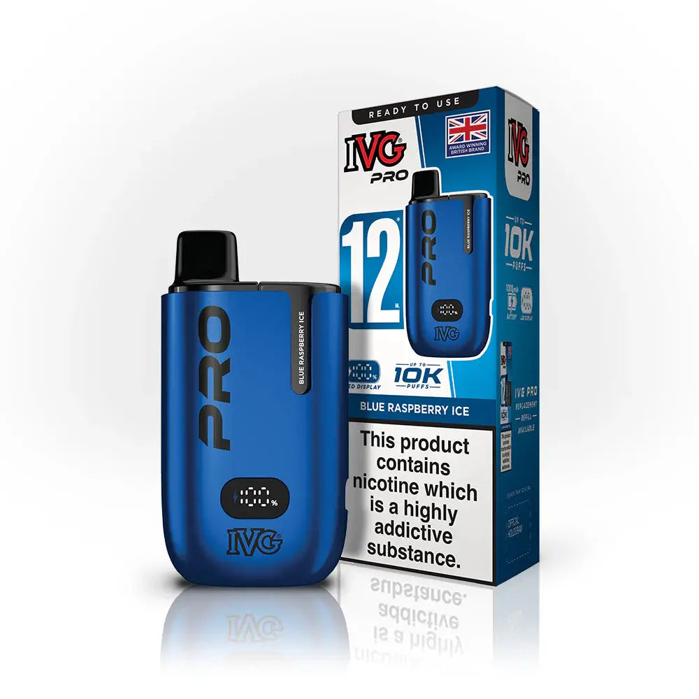 IVG PRO 12 Blue Raspberry Ice Starter Kit ByronVapes