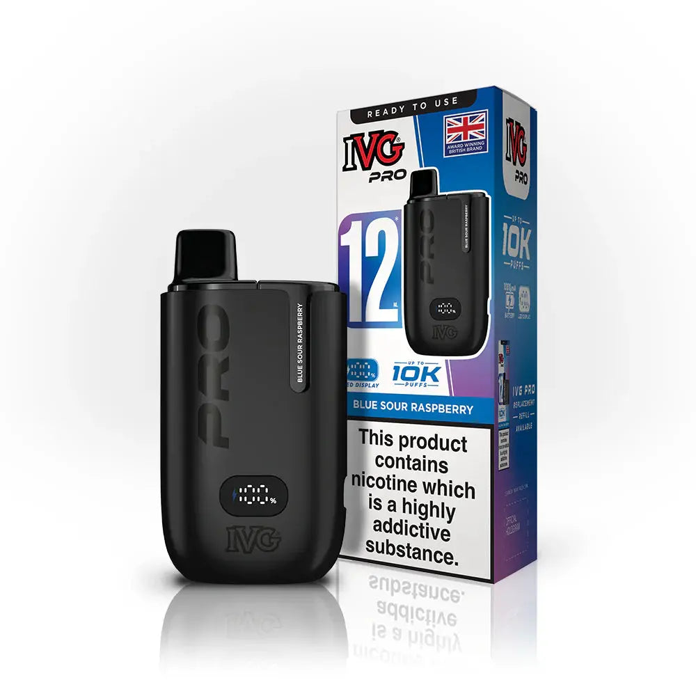 IVG PRO 12 Blue Sour Raspberry Starter Kit ByronVapes
