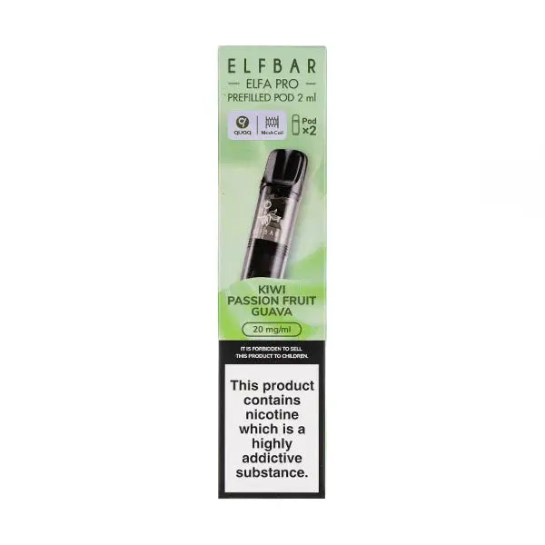Kiwi Passion Fruit Guava Elfa Pro Prefilled Pods by Elf Bar ByronVapes