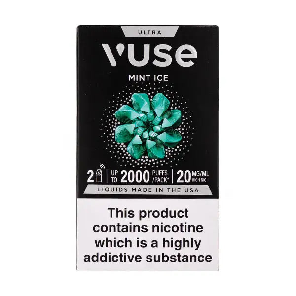 Mint Ice Vuse Ultra Pre-filled Pods ByronVapes