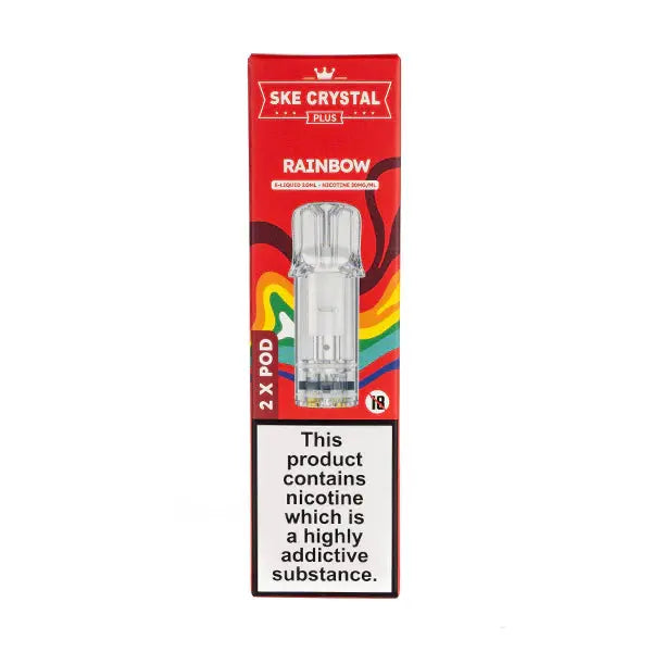 Rainbow Crystal Plus Prefilled Pods by SKE ByronVapes