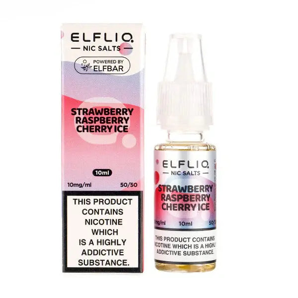 Strawberry Raspberry Cherry Ice Nic Salt E-Liquid by Elf Bar ELFLIQ ByronVapes