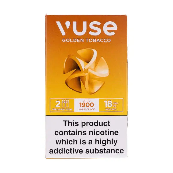 VPro NS Golden Tobacco Vuse Pro Pod Nic Salt Refills ByronVapes