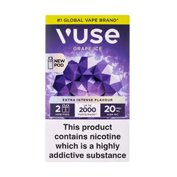 VPro NS Grape Ice Vuse Pro Pod Nic Salt Refills ByronVapes