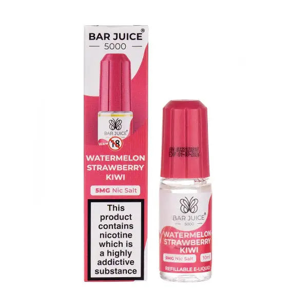 Watermelon Strawberry Kiwi Nic Salt E-Liquid by Bar Juice 5000 ByronVapes