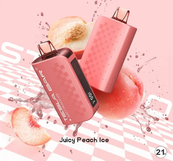 Tesla Bar Juicy Peach Ice ByronVapes
