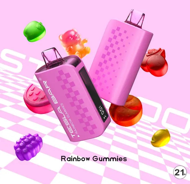 Tesla Bar Rainbow Gummies ByronVapes