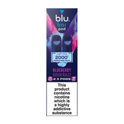 Blu Bar Blueberry Sour Razz Pods (2 Pack) ByronVapes