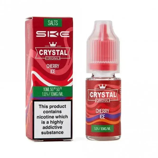 SKE Crystal – Cherry Ice Nic Salt E Liquid – Original Series (10ml) ByronVapes