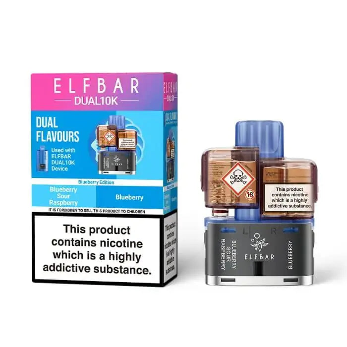 ELFBAR Dual 10K Prefilled Pods-Blueberry Edition ByronVapes
