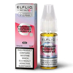 ELFBAR ElfLiq Strawberry Raspberry Cherry Ice Nic Salts – 10m ByronVapes