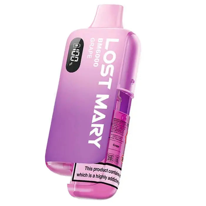 Lost Mary BM600 Prefilled Pod Kit - 20mg-Grape ByronVapes