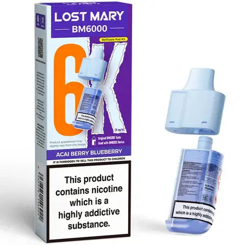 Lost Mary BM6000 Prefilled Pods + Refill Container ByronVapes