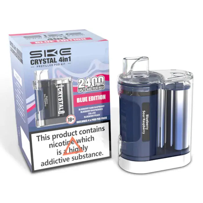 SKE Crystal 2400 4 in 1 Pod Kit - Blue Edition ByronVapes