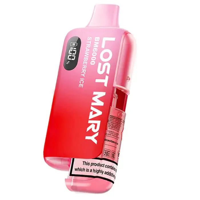 Lost Mary BM600 Prefilled Pods - 2PK-Strawberry Ice ByronVapes