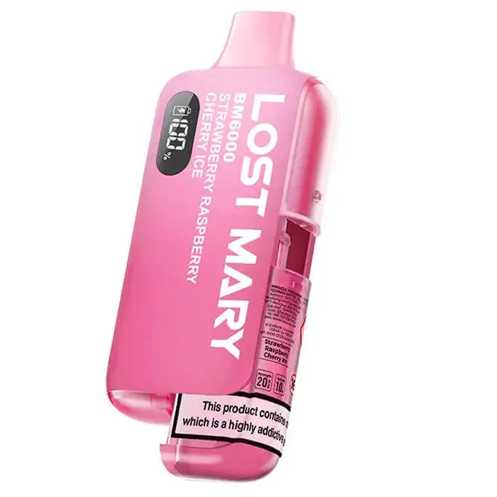 Lost Mary BM600 Prefilled Pod Kit - Cherry Ice ByronVapes